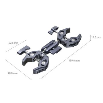 SmallRig 4103B Çift Şekilli Kelepçeli Süper Kelepçe