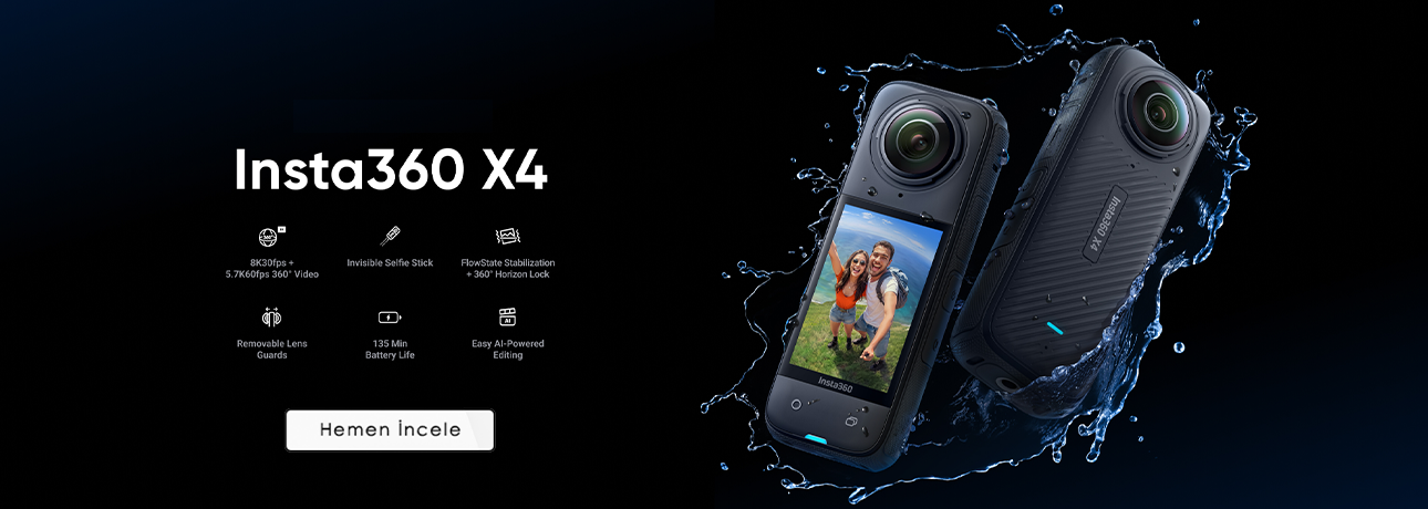 Insta360 X4 360 Derece 8K Aksiyon Kamera Fiyatı
