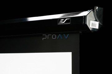 Elite Screens Spektrum Siyah Elektrikli Projeksiyon Perdesi Ekonomi 244x137 TopDrop 20 cm