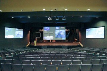 Elite Screens VMAX Siyah Elektrikli Projeksiyon Perdesi 332x187 TopDrop 60 cm