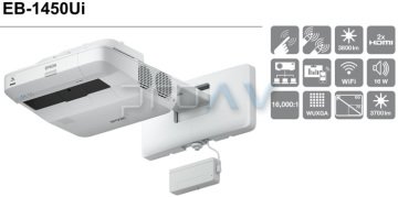 Epson EB-1450Ui Dahili Wifi Kısa Mesafe İnteraktif Projeksiyon
