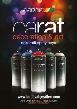 MOTİP CARAT RAL1023 Trafik Taksi Sarısı Parlak Sprey Boya 400 ML