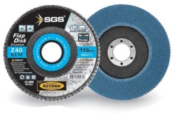 SGS 180mm Flap Disk Zımpara Zirkonyum - 10 ADET