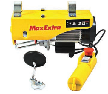 MAX EXTRA MX11104 - 600 / 1200 Kg Elektrikli Vinç Yük Kaldırma Bakır Sargı