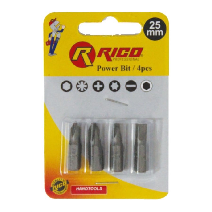 Rico 4 Parça Bits Uç Seti 25mm (005-KK1144)