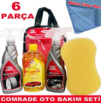 OTO Bakım Seti - Jant Temizleme - Oto İçi Cila - Şampuan ve Süngeri