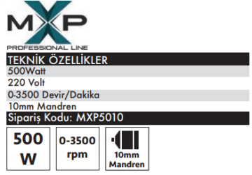 MAX EXTRA Elektronik Devir Darbesiz Matkap 10mm