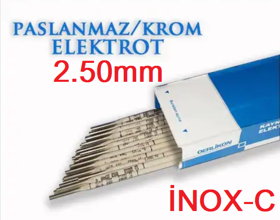 OERLİKON 2.50 x 300mm Paslanmaz Elektrod İNOX-C (100 Adet)