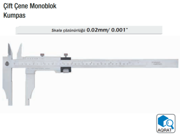 WERKA Tek Çene Monoblok Kumpas (Skala 0.02mm/0.001'')