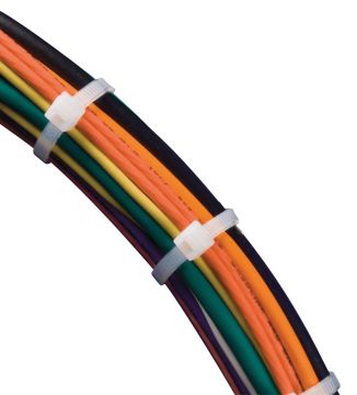 ÇETSAN Beyaz Çırt Plastik Kelepçe - Plastik Kablo Bağları / 100 Adet