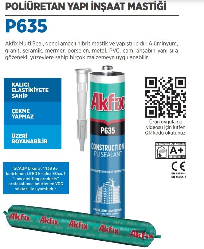 Akfix P635 Poliüretan Mastik Yapı