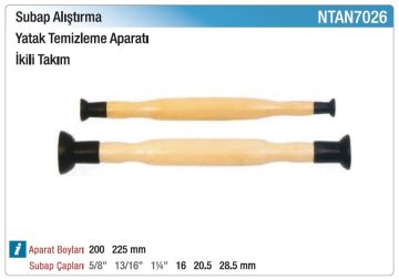 NT TOOLS NTAN7026 - Subap Alıştırma Yatak Temizleme Aparatı 2 Parça