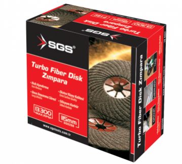 SGS 288 Turbo Fiber Disk Zımpara 115mm (10 Adet)