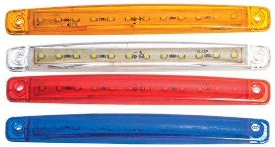 EMR54 - 12 Ledli Uzun Parmak Lamba Şeffaf Camlı