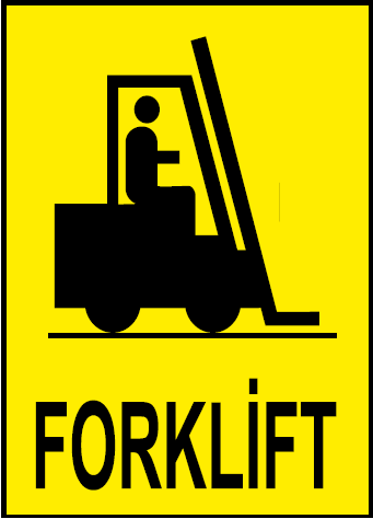 Forklift Uyarı Levhası / 10 Adet