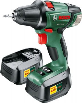 BOSCH PSR 18 Li-2 Akülü Vidalama (Çift Akü) 18 Volt