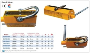 DW Manyetik Mıknatıslı Kaldıraç Yük Kaldırma