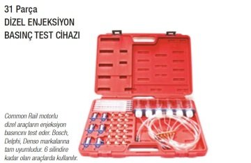 NT TOOLS NT2048 - Dizel Enjeksiyon Basınç Test Cihazı 31 Parça