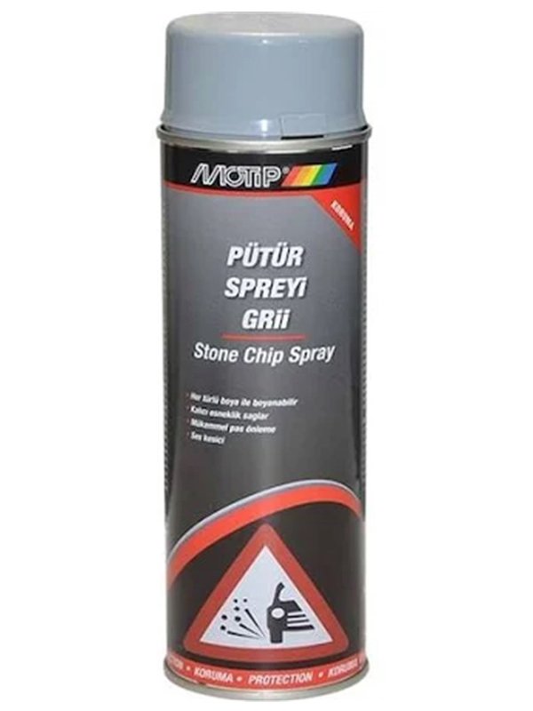 MOTİP Pütür Sprey Gri 500 ML - Stone Chip Spray Grey