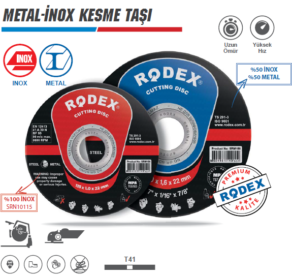 RODEX Metal- İnox Kesme Taşı