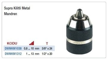 DW Kilitli Metal Supra Mandren