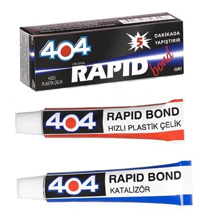 404 Hızlı Plastik Çelik Rapid 16 Gram GRİ - 5 Dakikada Yapıştırır