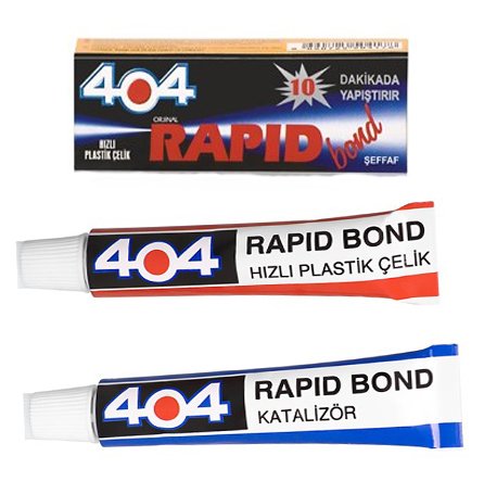 404 Hızlı Plastik Çelik Rapid Bond Yapıştırıcı 16 Gram ŞEFFAF