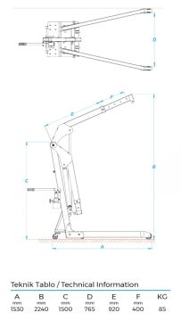 ALFA 175 - 1 Ton Katlanır Lemko (Caraskal)