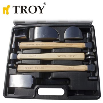 TROY 27299 Kaporta ve Tampon Düzeltme Alet Seti, 7 Parça