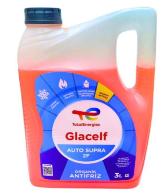Total Glacelf Auto Supra Organik Kırmızı Antifiriz 3LT
