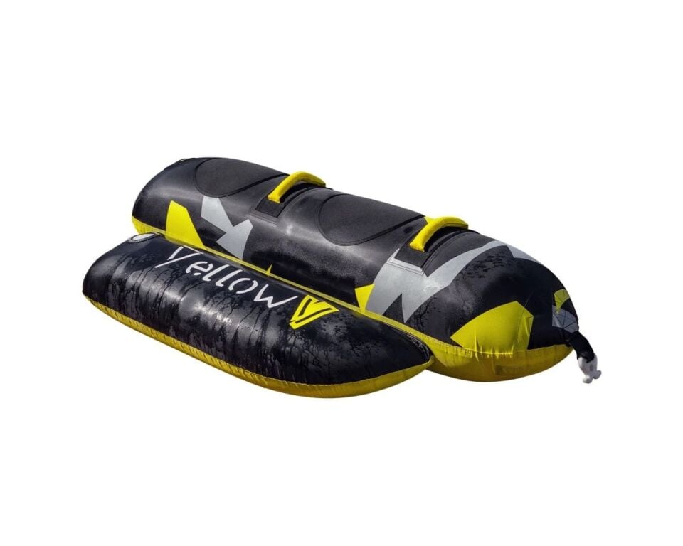 Inflatable fun tube Banana, 2 pers, nylon & quick connector