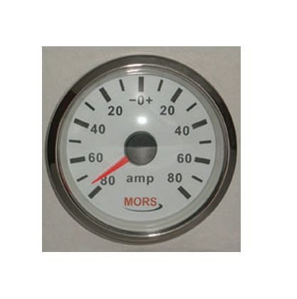Ampermetre Göstergesi Beyaz 12-24 V Şöntlü