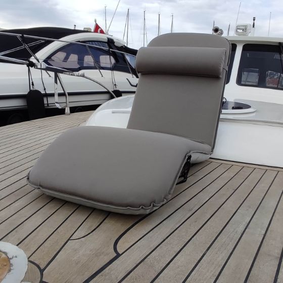 Katlanir Minder - Eastmarine Relax Seat  - Bas Minderli - 145x48x8 - Large - Taupe