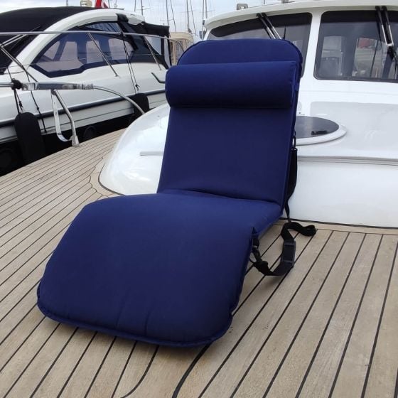 Katlanir Minder - Eastmarine Relax Seat - Bas Minderli - 145x48x8 - Large - Dark Blue