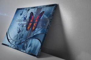 Kelebekler Led Işıklı Tablo
