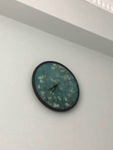 London Londra Saat El Yapımı Büyük Boy Duvar Saati 50 x 50 cm