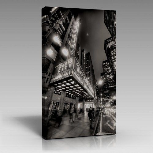 Radio City Canvas Tablo