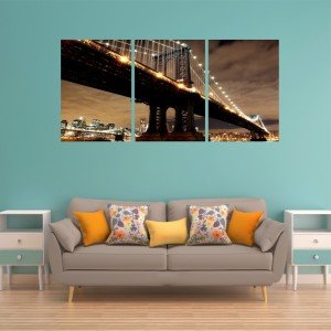 Golden Gate Bridge Parçalı Canvas Tablo