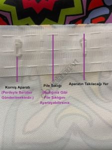 Sulu Boya Ağaç Desenli Dijital Baskılı Fon Perde