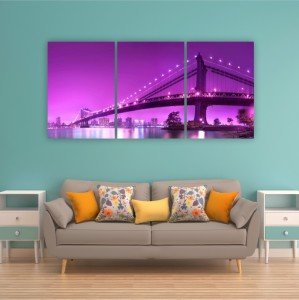 New York Bridge Canvas Tablo