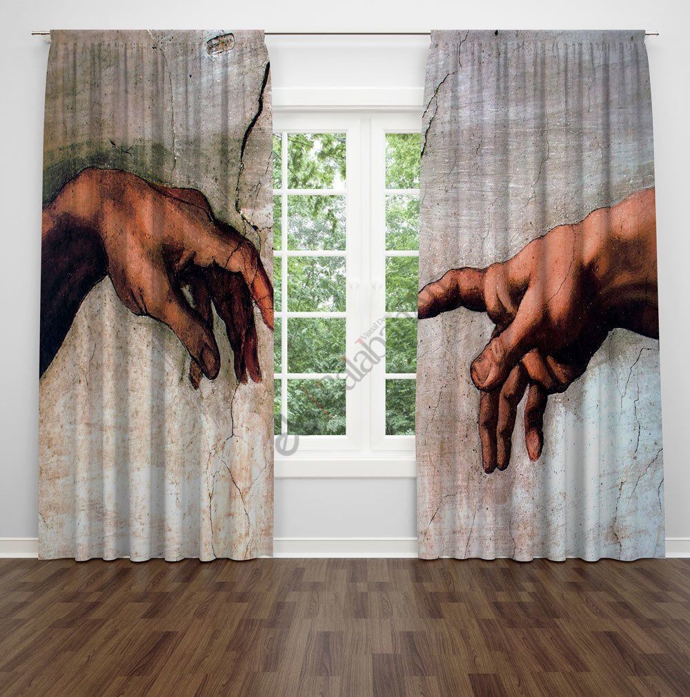 Salvador Dali Dijital Baskılı Fon Perde