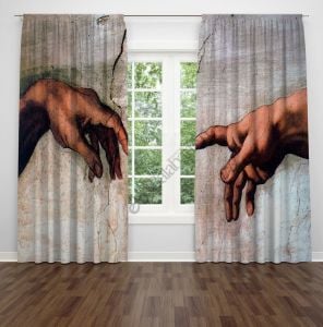 Salvador Dali Dijital Baskılı Fon Perde