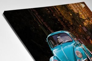 Mavi Woswos Led Işıklı Canvas Tablo
