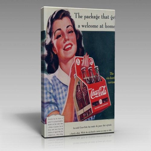Nostaljik Coca Cola Reklamı Tablo