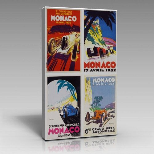 Monako Yarışı-Vintage Tablo