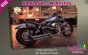 Harley Davidson Led Işıklı Tablo