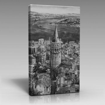 Siyah Beyaz Galata Kulesi