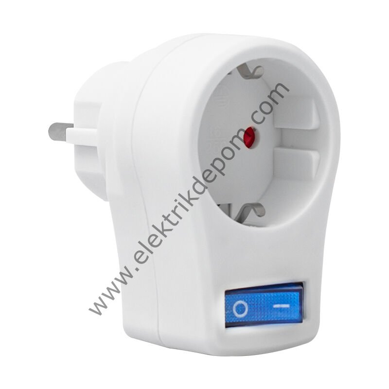 POWERMASTER TEKLİ ANAHTARLI AKIM KORUMALI GRUP PRİZ