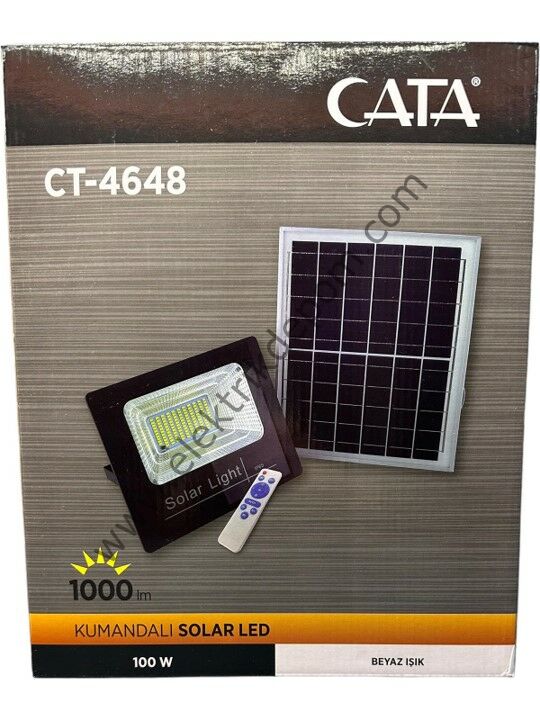 CATA 100 W SOLAR PROJEKTÖR / CT-4648 / 6400K / 1600LM