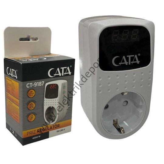 CATA PRİZ REGÜLATÖR DİJİTAL / 4000W / CT-9187 / LED EKRAN